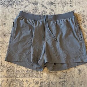 Lululemon Men’s License to Train 5” Linerless shorts - large  - grey